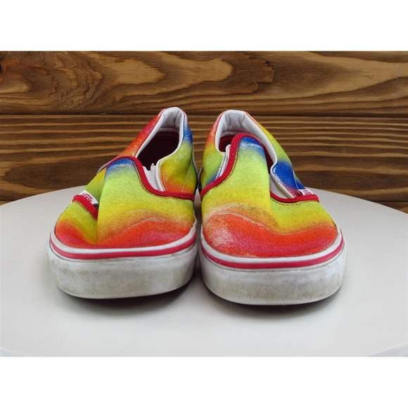 VANS Sz 5.5 Shoes Girls Youth Slip-On Multicolor Fabric Slip On - Picture 2 of 10